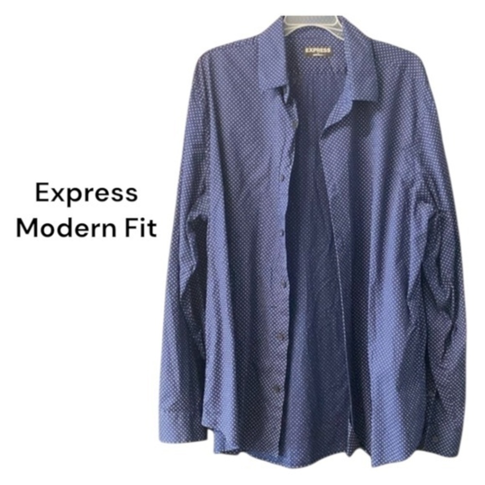 Express Modern Fit Long Sleeve Shirt